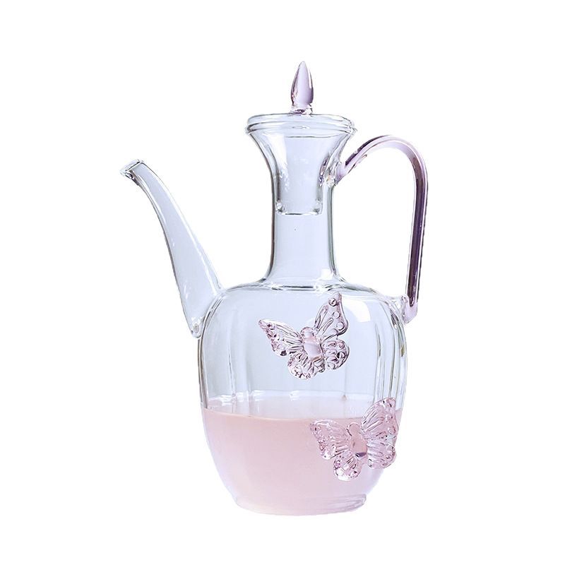 Vlinderthee goblet rood wijnglas borosilicaatglas