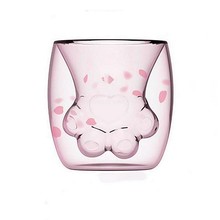 Creatief dubbellaags geïsoleerd kattenklauwglas