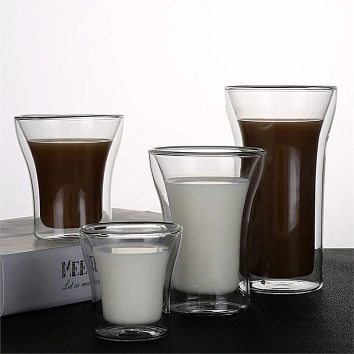 Koffiekopje van hoog borosilicaat dubbellaags glas