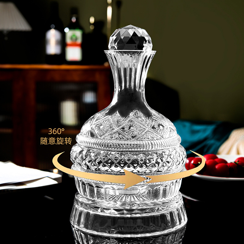 High-end roterende wijnwijnverdeler ornamentpot