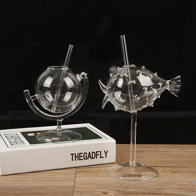 Gepersonaliseerd internet celebrity globe cocktailglas